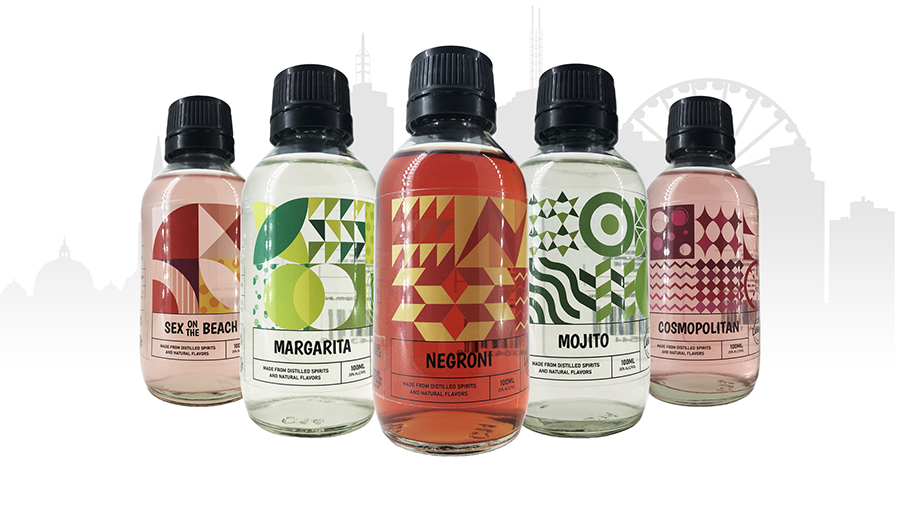 Laneway Cocktails 5-pack: Sex on the Beach, Margarita, Negroni, Mojito and Cosmopolitan